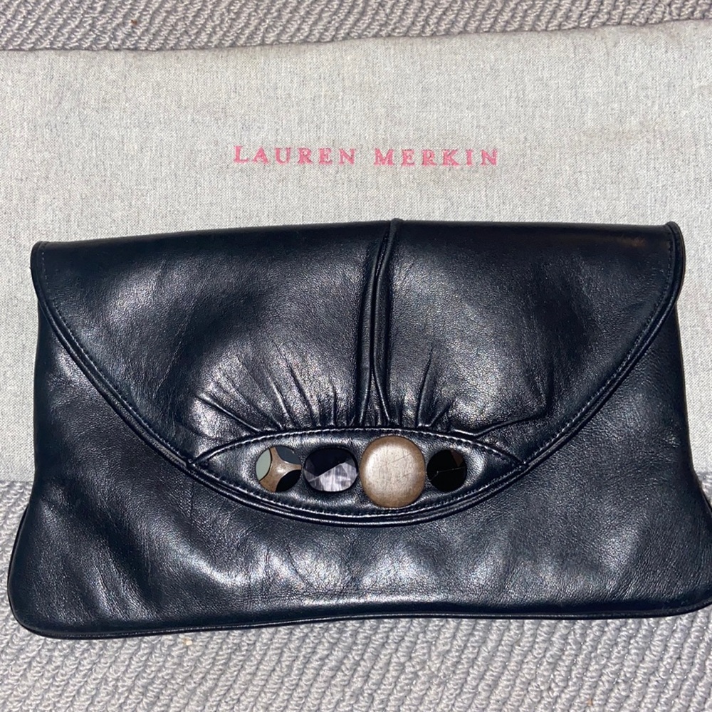 Lauren Merkin rare soft leather clutch!
